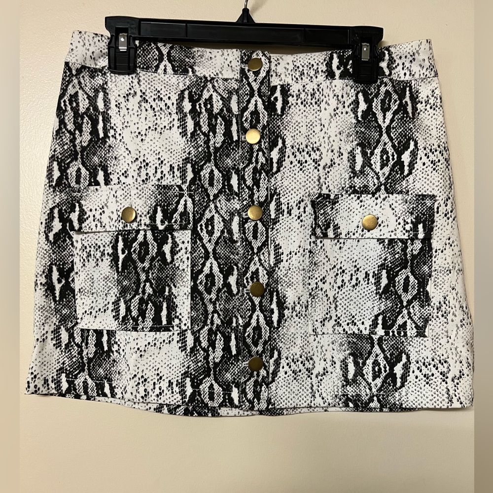 Snakeskin skirt